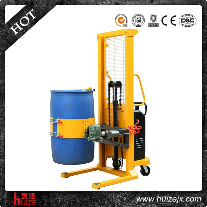 半電動(dòng)多功能油桶車（單門架，夾塑桶）